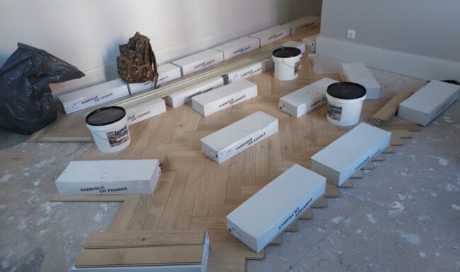 Travaux de rénovation de parquet